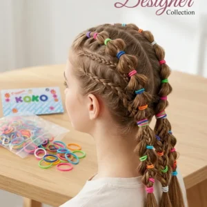 ligas de colores para el cabello peinar trenzas 2