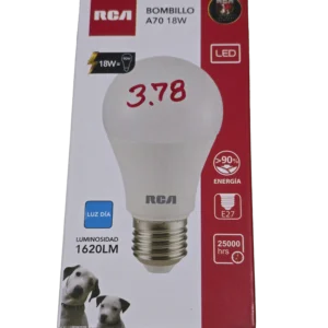 rca bombillo 18w luz blanca luz día