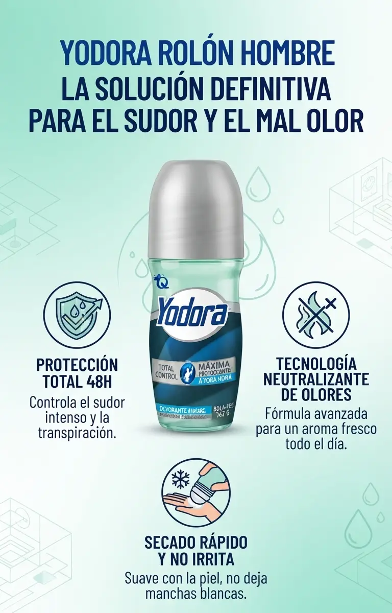 desodorante yodora rolón hombre