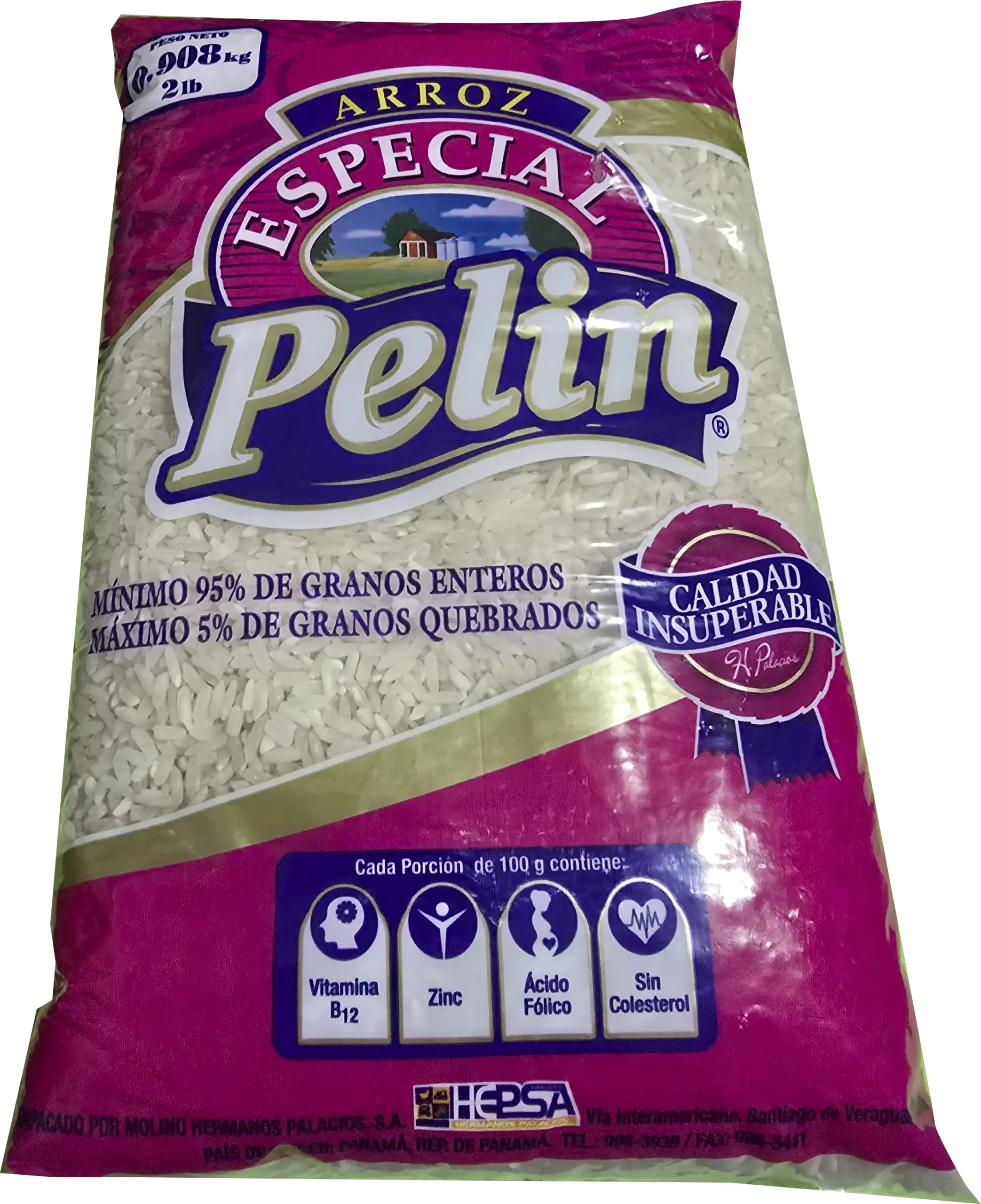 arroz pelin rosado de 2lb 5