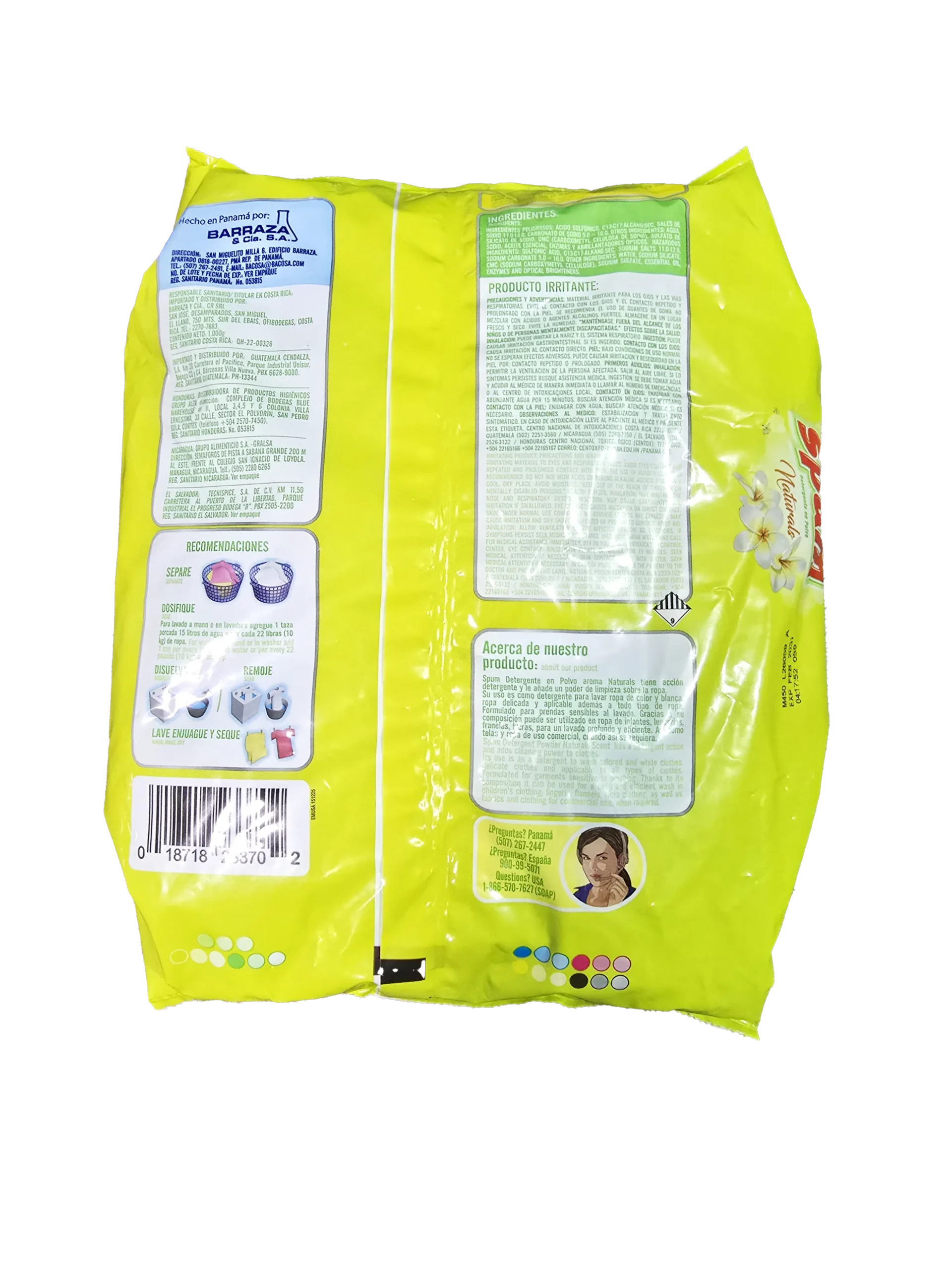 jabón en polvo spum 1000g bolsa grande 1