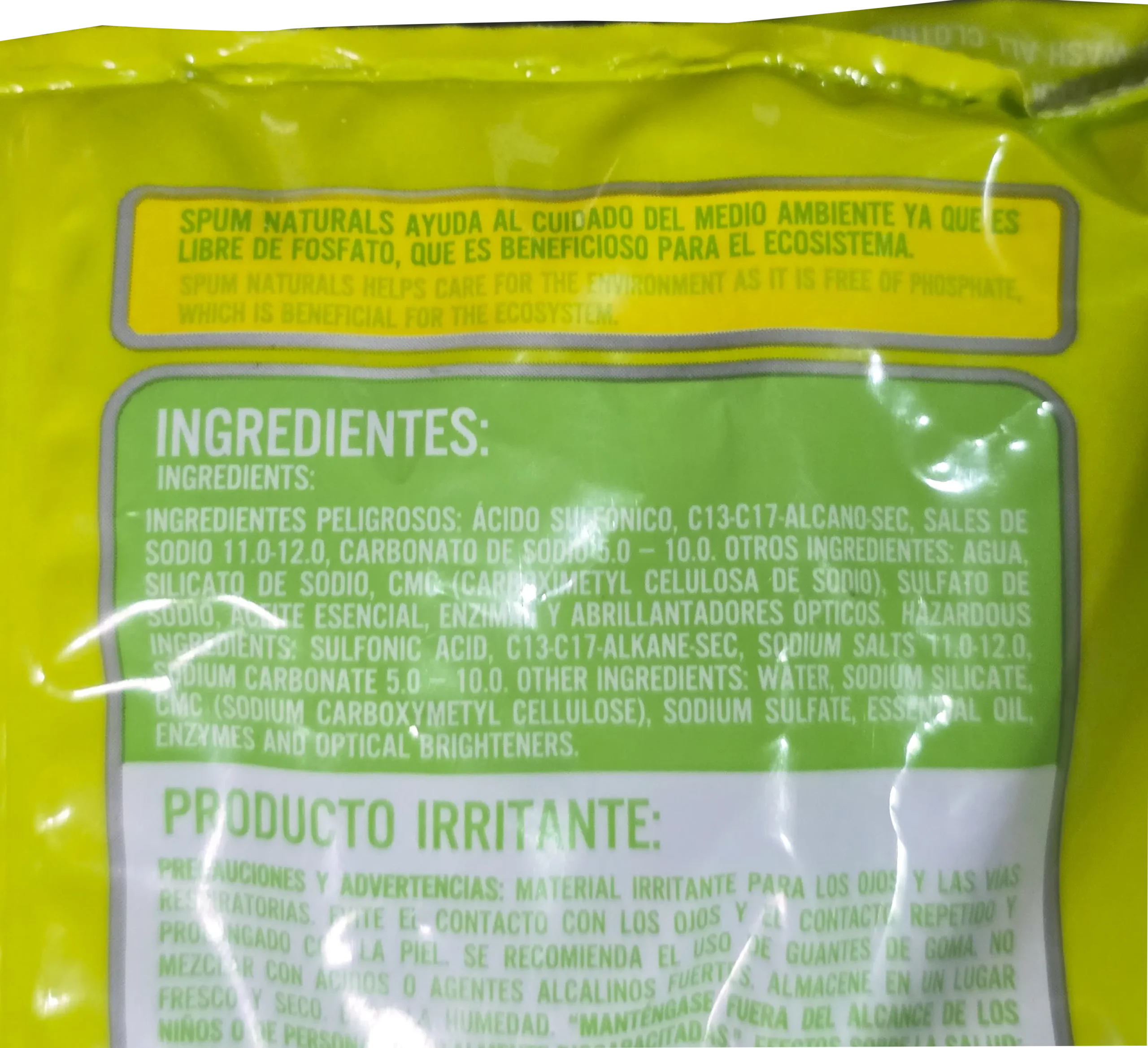 jabón en polvo spum 1000g bolsa grande 1